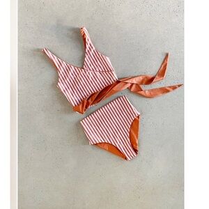 BAIIA Reversible Bikini Top & Bottom, Marakesh, size 12